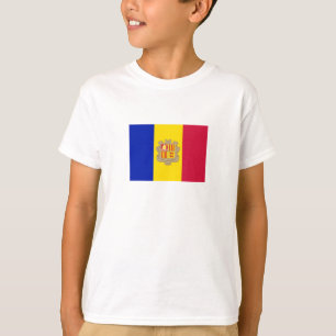 Patriotisk Andorra-flagga T Shirt