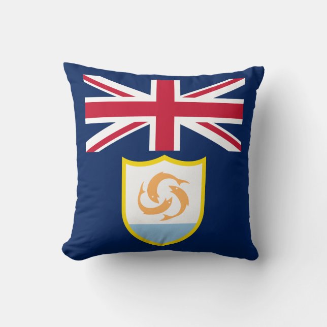 Patriotisk Anguilla Flagga Kuddvar Kudde (Framsida)