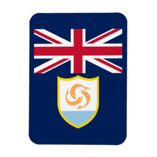 Patriotisk Anguilla Flagga Magnet