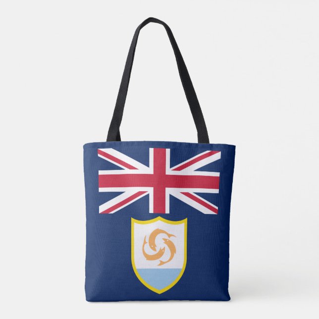 Patriotisk Anguilla Flagga Toteväska Tygkasse (Baksida)