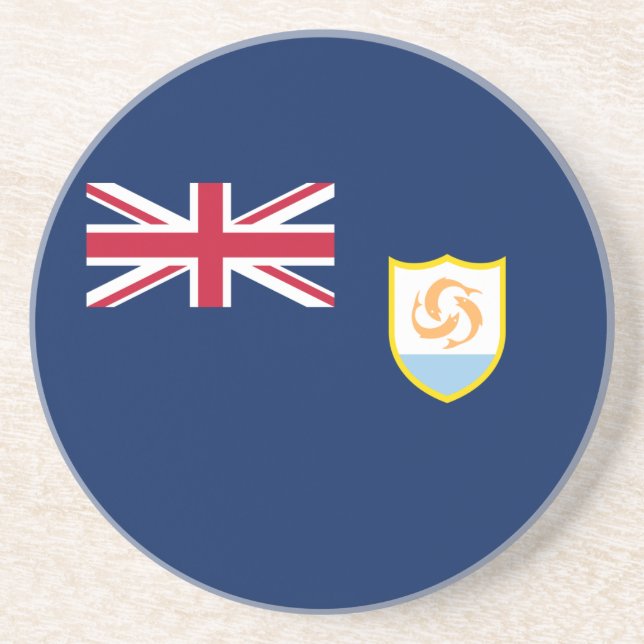 Patriotisk Anguilla-flagga Underlägg (Framsidan)