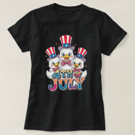 Patriotisk anka 4 juli 2026 t shirt