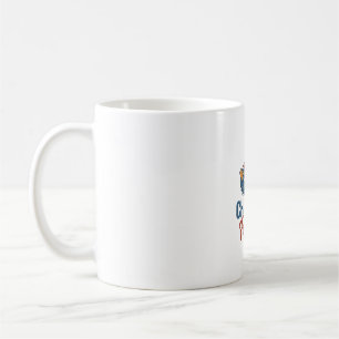 Patriotisk anka fjärde juli flottörskjorta design kaffemugg