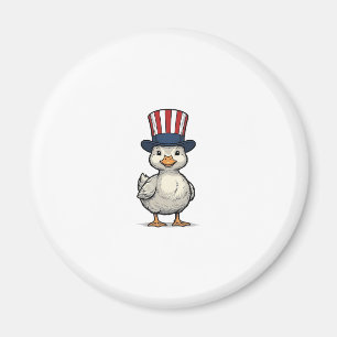 Patriotisk Ankunge Vintage 4:e Juli T-Shirt Design Magnet