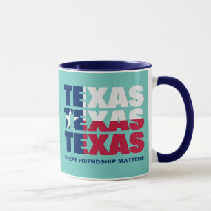 Patriotisk Anpassningsbar TEXAS FLAGGA Mugg