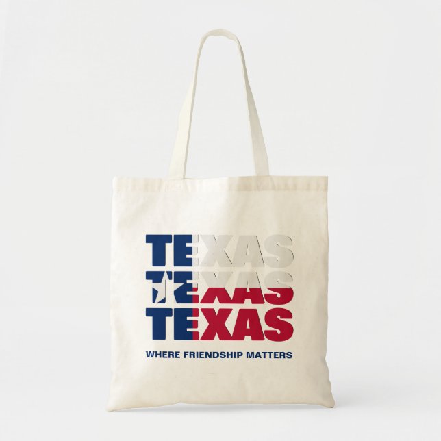 Patriotisk Anpassningsbar TEXAS FLAGGA Tygkasse (Framsidan)