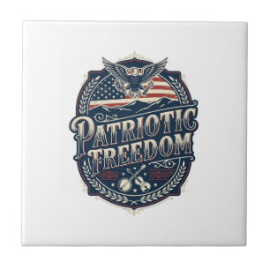 Patriotisk Appalachian Heritage Vector Grafisk T-s Kakelplatta