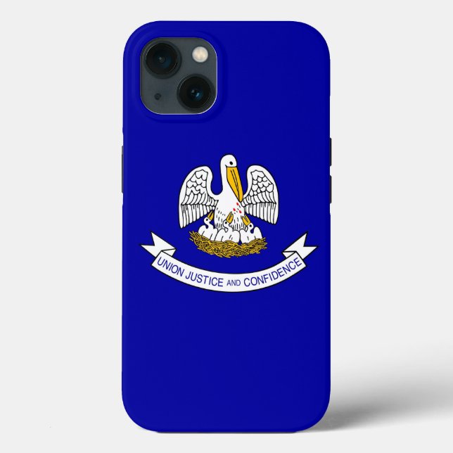 Patriotisk Apple iPhone 13 Case-Mate, Louisiana (Baksida)