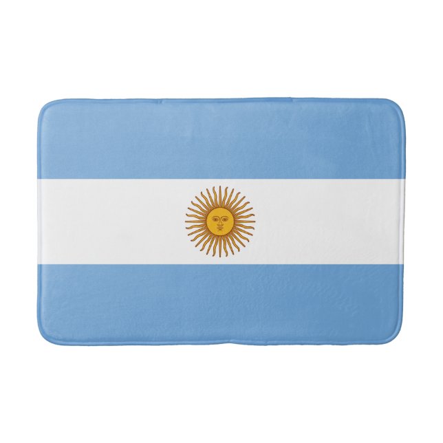Patriotisk argentinsk flagga badrumsmatta (Framsidan)