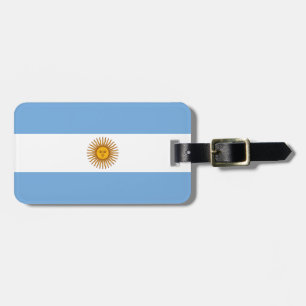 Patriotisk argentinsk flagga bagagebricka