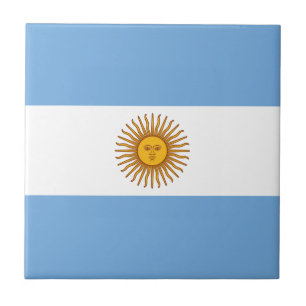 Patriotisk argentinsk flagga kakelplatta