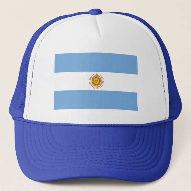 Patriotisk argentinsk flagga keps (Framsida)