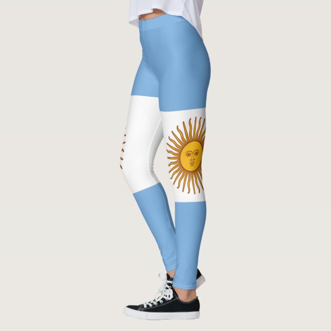 Patriotisk argentinsk flagga leggings (Vänster)