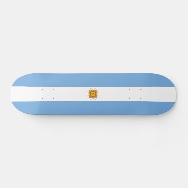 Patriotisk argentinsk flagga mini skateboard bräda 18,5 cm (Horz)