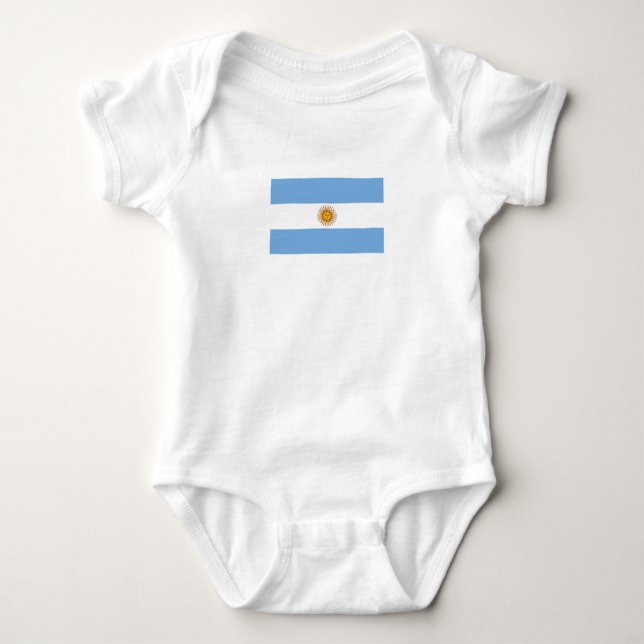 Patriotisk argentinsk flagga t shirt (Framsida)