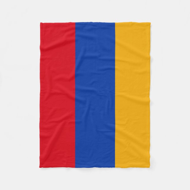 Patriotisk armenisk flagga fleecefilt (Framsidan)
