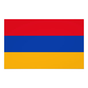 Patriotisk armenisk flagga fototryck