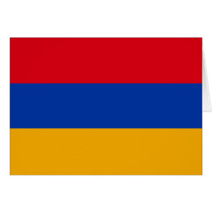 Patriotisk armenisk flagga hälsningskort