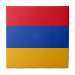 Patriotisk armenisk flagga kakelplatta