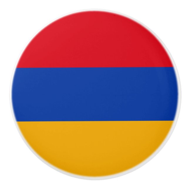 Patriotisk armenisk flagga knopp (Framsidan)