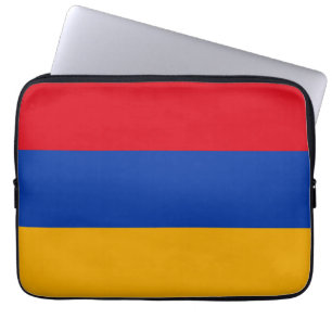 Patriotisk armenisk flagga laptop fodral