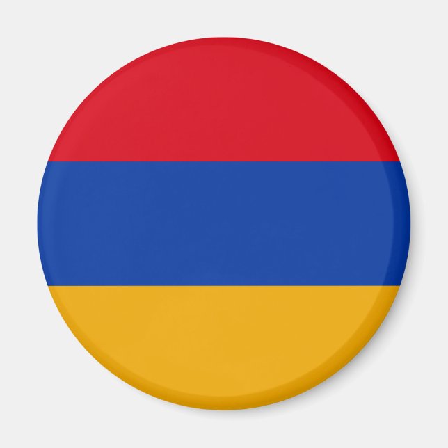 Patriotisk armenisk flagga magnet (Framsidan)