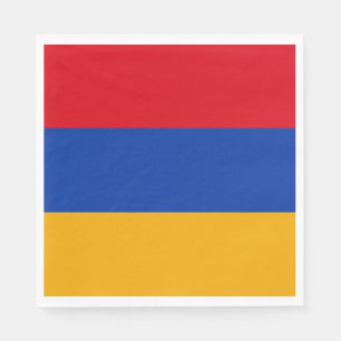 Patriotisk armenisk flagga pappersservett