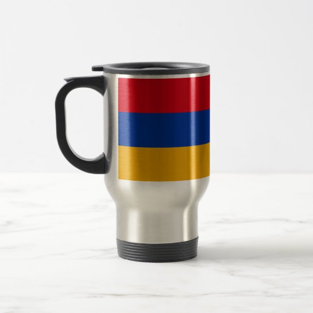 Patriotisk armenisk flagga resemugg (Vänster)
