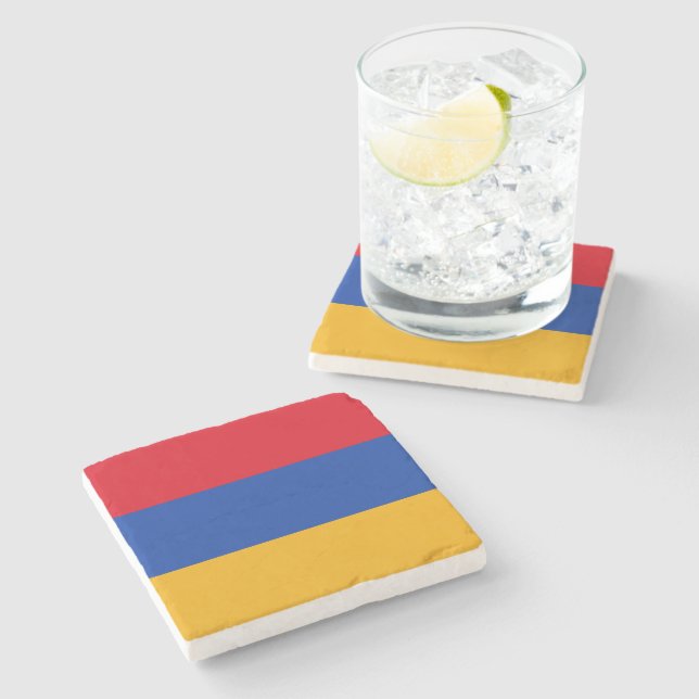 Patriotisk armenisk flagga stenunderlägg (Sidan)