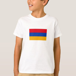 Patriotisk armenisk flagga t shirt