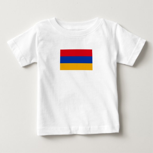 Patriotisk armenisk flagga t shirt (Framsida)