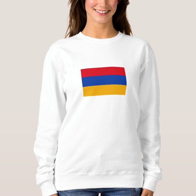 Patriotisk armenisk flagga t shirt (Framsida)
