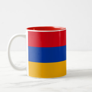 Patriotisk armenisk flagga Två-Tonad mugg