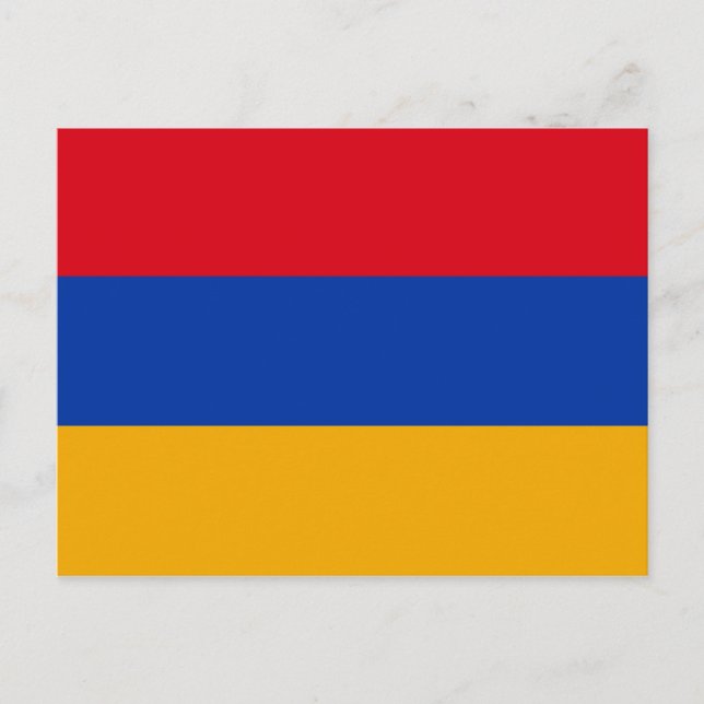 Patriotisk armenisk flagga vykort (Framsida)