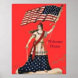 PATRIOTISK ARTWORK - POSTER - KANVASTRYCK