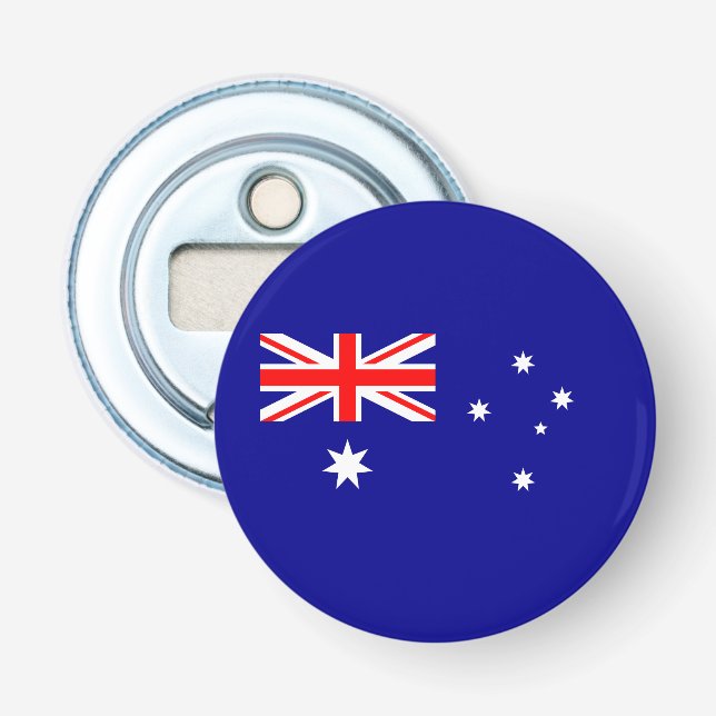 Patriotisk australiensisk flagga flasköppnare (Framsidan)
