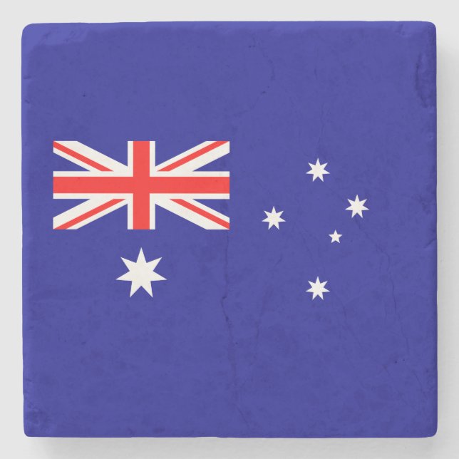 Patriotisk australiensisk flagga stenunderlägg (Framsidan)