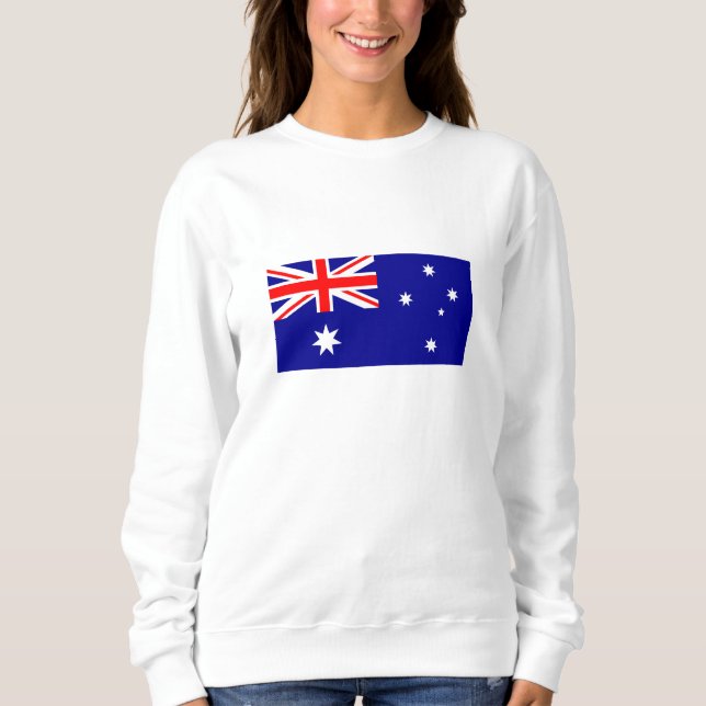 Patriotisk australiensisk flagga t shirt (Framsida)