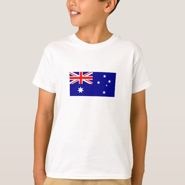 Patriotisk australiensisk flagga t-shirt (Framsida)