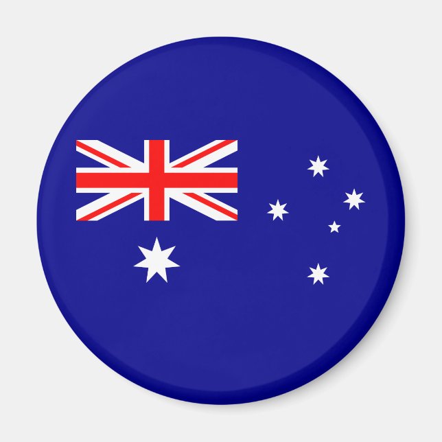 Patriotisk australiensisk flaggmagnet magnet (Framsidan)