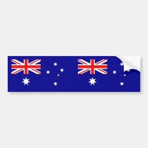 Patriotisk australisk flagga bildekal