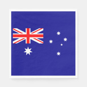 Patriotisk australisk flagga pappersservett