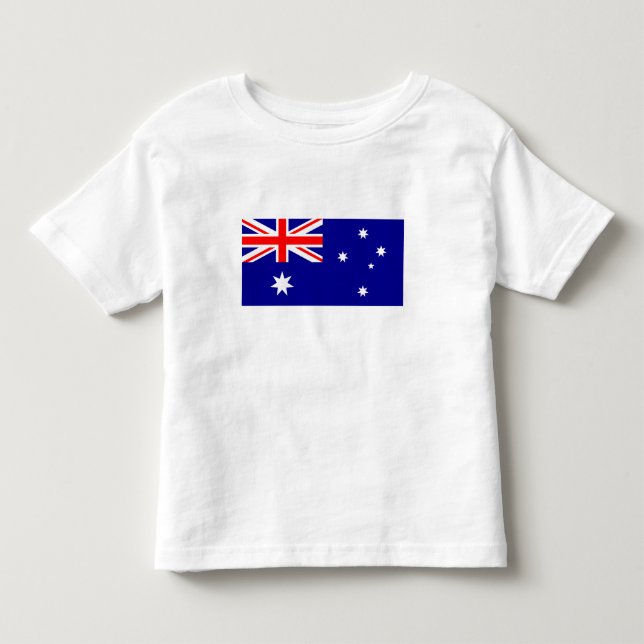 Patriotisk australisk flagga t shirt (Framsida)