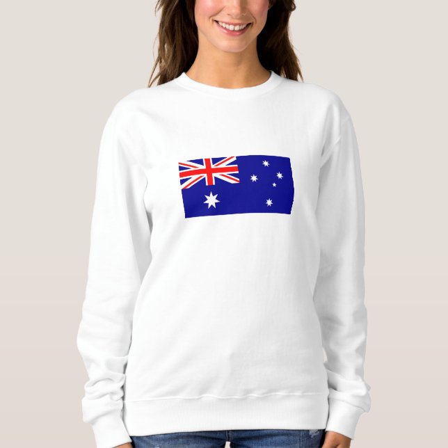 Patriotisk australisk flagga t shirt (Framsida)