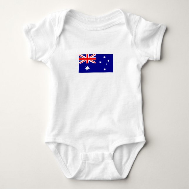 Patriotisk australisk flagga tee (Framsida)