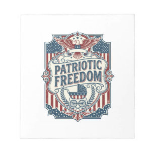 Patriotisk Baby Shower Vector Grafisk T-Shirt Anteckningsblock