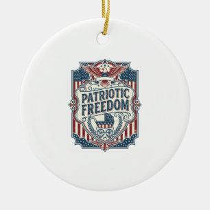 Patriotisk Baby Shower Vector Grafisk T-Shirt Julgransprydnad Keramik