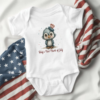 Patriotisk Babyörn 4:e Juli T Shirt