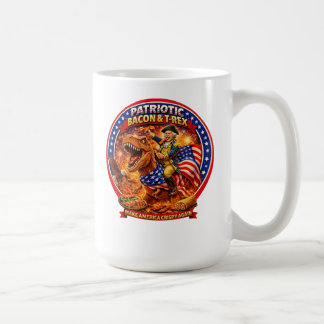 Patriotisk Bacon & T-Rex Gör Amerika Crispigt Igen Kaffemugg