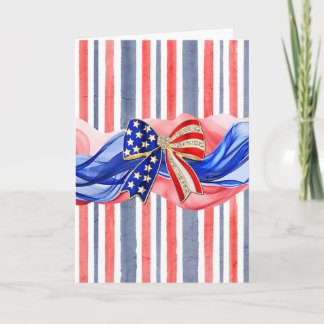 Patriotisk båge kort